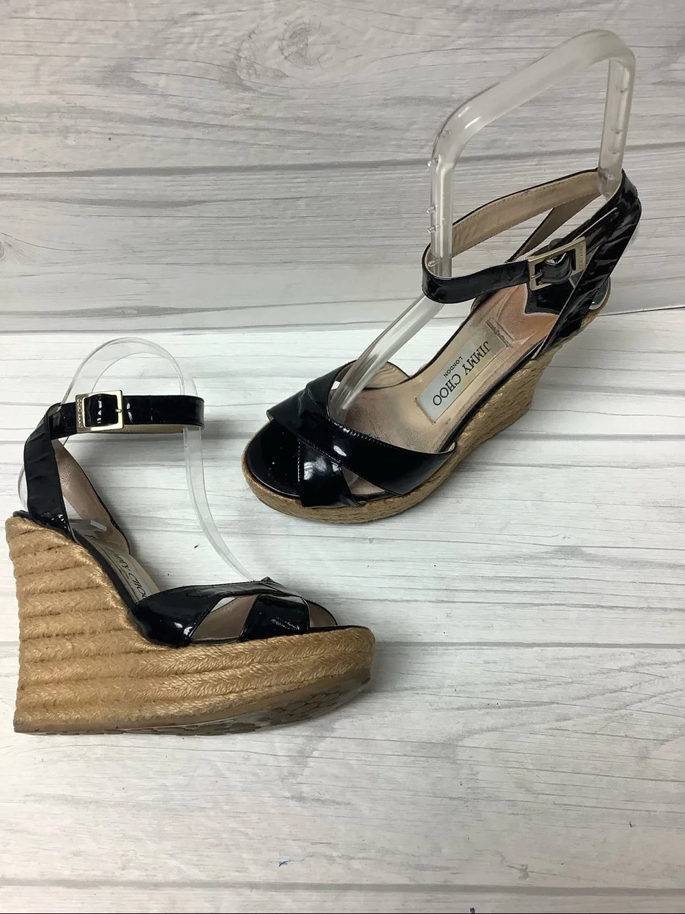 Jimmy Choo Espadrille Wedge Sandals